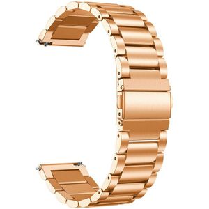 Strap-it Stalen horlogeband 20mm - universeel - rosé goud