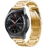 Strap-it Samsung Galaxy Watch stalen band 46mm (goud)