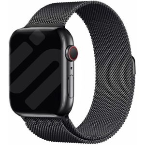 Strap-it Apple Watch Milanese  bandje (zwart)
