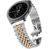 Strap-it Samsung Galaxy Watch 42mm Jubilee stalen band (zilver/rosé goud)