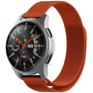 Strap-it Samsung Galaxy Watch Milanese band 46mm (oranje)