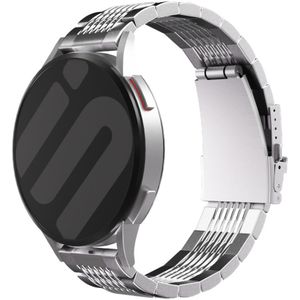 Strap-it Samsung Galaxy Watch 5 Pro luxe stalen schakel band (zilver)