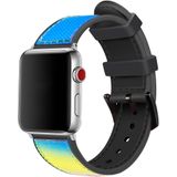 Strap-it Apple Watch nylon hybrid bandje (kleurrijk)