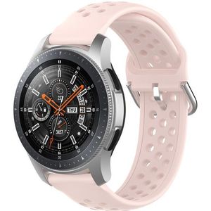 Strap-it Samsung Galaxy Watch 46mm siliconen bandje met gaatjes (roze)