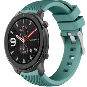 Strap-it Xiaomi Amazfit GTR silicone band (dennengroen)