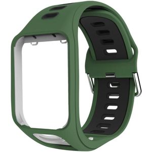 Strap-it TomTom Adventurer sport gesp bandje (groen/zwart)