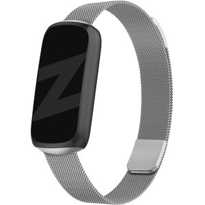 Bandz Fitbit Luxe Milanese loop band (zilver)