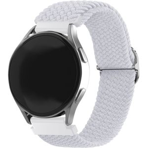 Strap-it Samsung Galaxy Watch 6 Classic 47mm verstelbaar geweven bandje (wit)