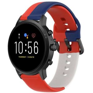 Strap-it Fossil Gen 5 triple sport band (rood-wit-blauw)