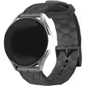 Strap-it Samsung Galaxy Watch 3 41mm silicone hexa band (zwart)