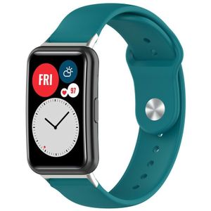 Strap-it Huawei Watch Fit sport bandje (groen-blauw)