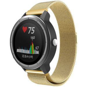 Strap-it Garmin Vivoactive 3 Milanese band (goud)