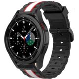 Strap-it Samsung Galaxy Watch 4 Classic 46mm Special Edition Band (zwart/wit)