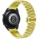 Strap-it Samsung Galaxy Watch 4 44mm Presidential stalen band (goud)