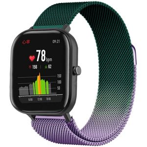 Strap-it Xiaomi Amazfit GTS Milanese band (paars/groen)