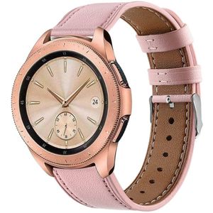 Strap-it Samsung Galaxy Watch 42mm bandje leer (roze)