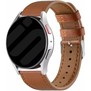 Strap-it Garmin Vivoactive 5 leren bandje (strak bruin)