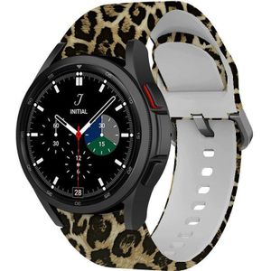 Strap-it Lucky Leopard Samsung Galaxy Watch 4 Classic 42mm bandje