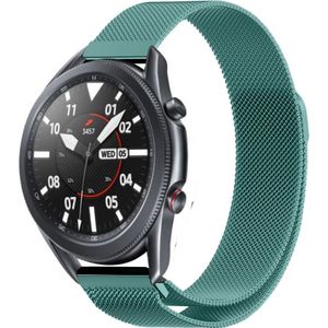 Strap-it Samsung Galaxy Watch 3 Milanese band 45mm (groen)