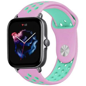 Strap-it Amazfit GTS 3 sport band (roze/aqua)