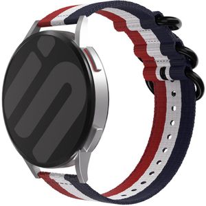 Strap-it Fossil Gen 5e - 44mm nylon gesp band (3-kleurig)