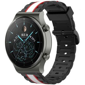 Strap-it Huawei Watch GT 2 Pro Special Edition band (zwart/wit)