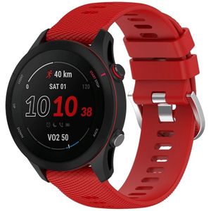 Strap-it Garmin Forerunner 255 siliconen bandje (rood)