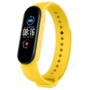 Strap-it Xiaomi Mi Band 6 siliconen bandje (geel)