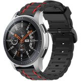 Strap-it Samsung Galaxy Watch 46mm sport gesp band (zwart/rood)