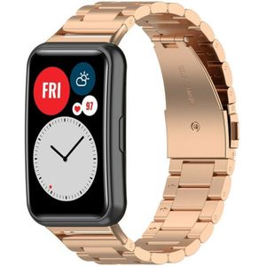 Strap-it Huawei Watch Fit stalen band (rosé goud)
