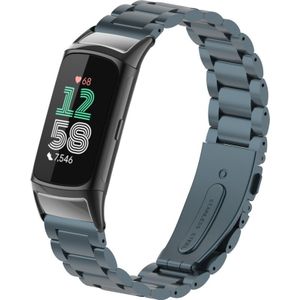 Strap-it Fitbit Charge 5 stalen band (space grey)