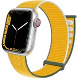 Strap-it Apple Watch nylon loop bandje (geel)