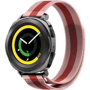 Strap-it Samsung Gear Sport Milanese band (rood/roze)