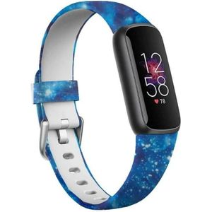 Strap-it Blue Sky Fitbit Luxe siliconen bandje