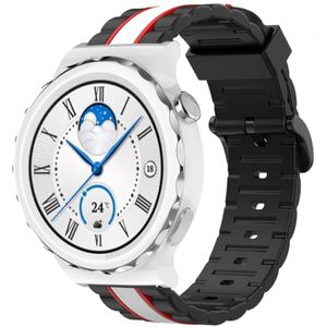 Strap-it Huawei Watch GT 3 Pro 43mm Special Edition band (zwart/wit)