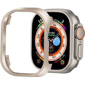 Strap-it Apple Watch Ultra metalen case (sterrenlicht)