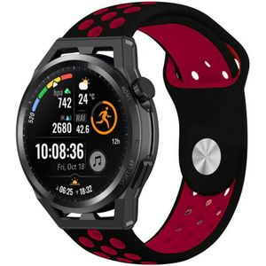 Strap-it Huawei Watch GT Runner sport band (zwart/rood)