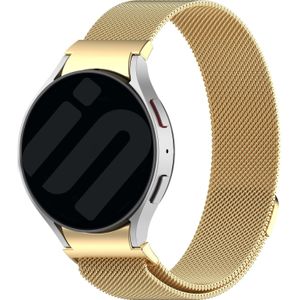 Strap-it Samsung Galaxy Watch FE 'One push' Milanese band (goud)