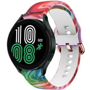 Strap-it Samsung Galaxy Watch 4 40mm Colorful Silicone bandje