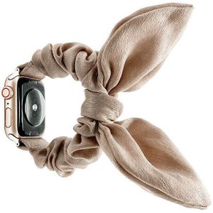 Strap-it Apple Watch Scrunchie Butterfly bandje (beige)