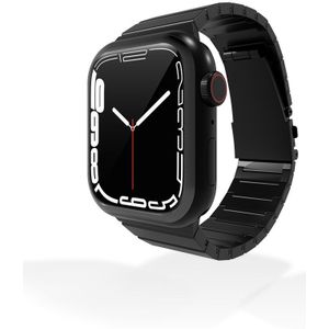 Strap-it Apple Watch luxe titanium bandje (zwart)
