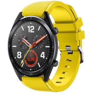 Strap-it Huawei Watch GT 2 siliconen bandje (geel)