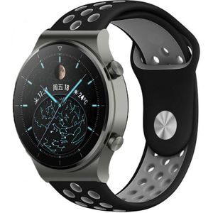 Strap-it Huawei Watch GT 2 Pro sport band (zwart/grijs)