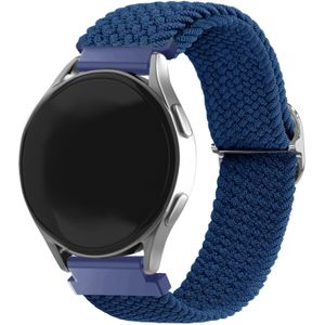 Strap-it Samsung Galaxy Watch 6 - 44mm verstelbaar geweven bandje (blauw)
