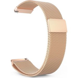 Strap-it Garmin Forerunner 245 / 645 Milanese band (rosé goud)