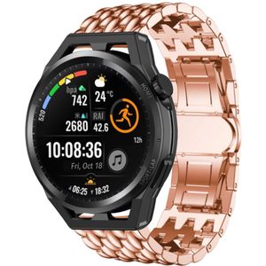 Strap-it Huawei Watch GT stalen draak band (rosé goud)
