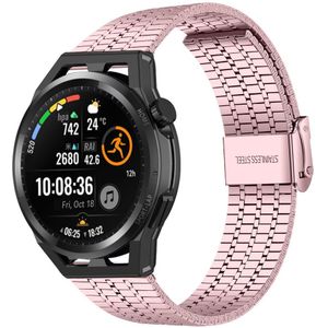 Strap-it Huawei Watch GT Runner roestvrij stalen band (rosé pink)