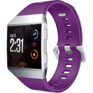 Strap-it Fitbit Ionic siliconen bandje (paars)