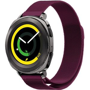 Strap-it Samsung Gear Sport Milanese band (paars)