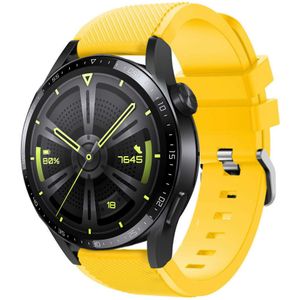 Strap-it Huawei Watch GT 3 46mm siliconen bandje (geel)
